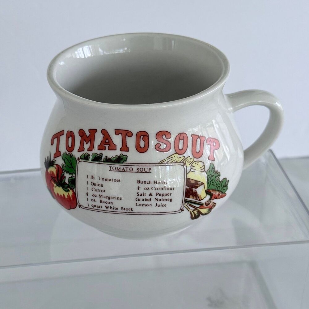 Vintage Tomato Soup Recipe Mug